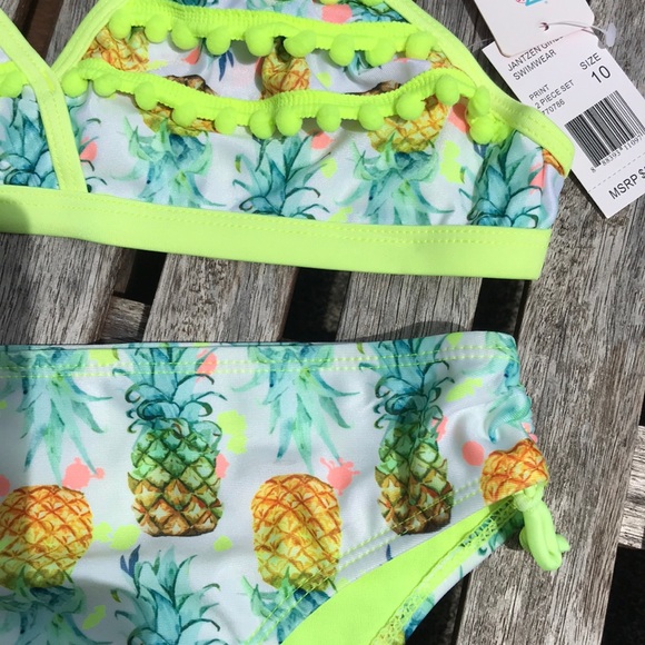 Girls Jantzen Pineapple Bikini - Picture 4 of 4